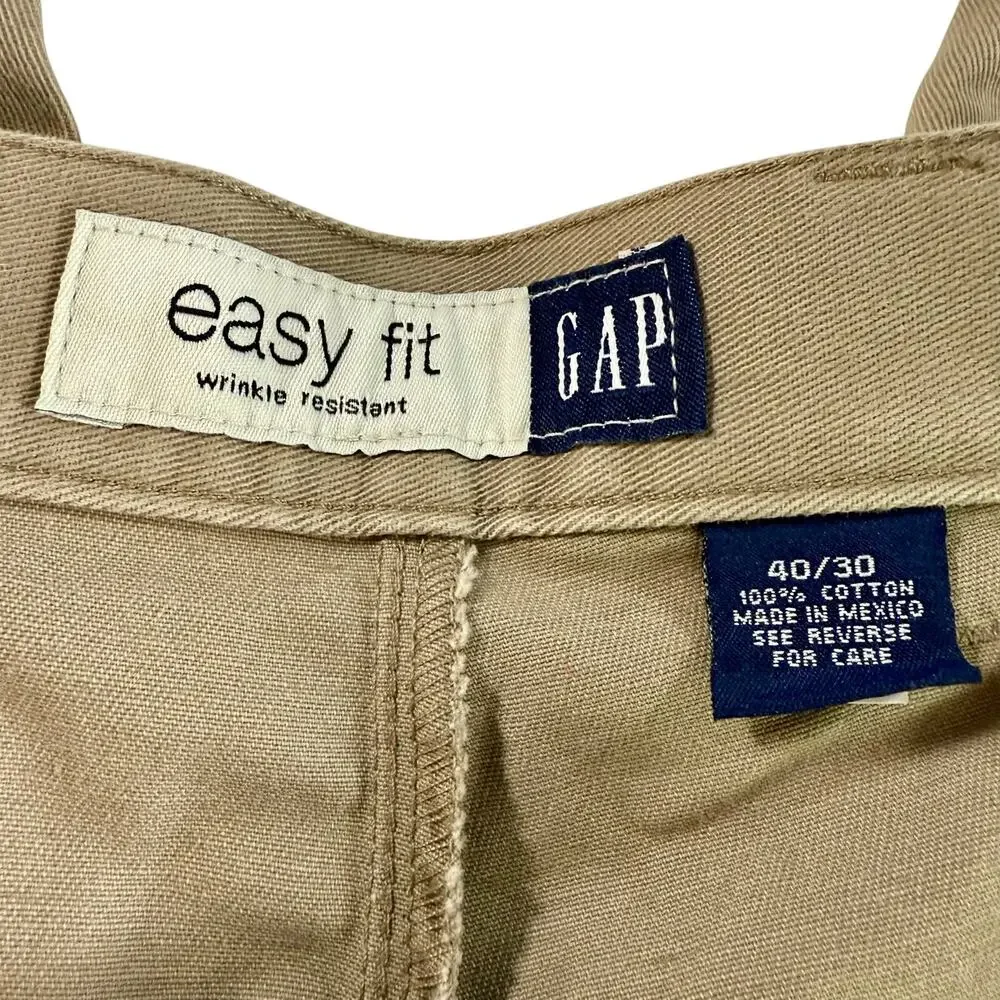 GAP VTG NWT 2 Pairs Men's 40 x 30 Easy Fit 100% Cotton Chino Pants Khakis